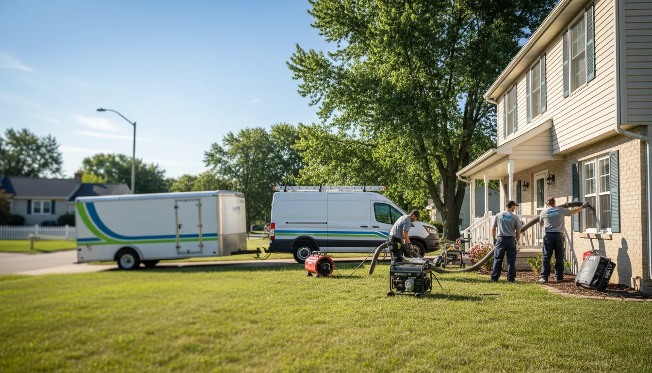 Flooded Basement Restoration And Cleanup With Repair in Carroll, OH near me